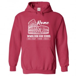 Rome Wimbledon High School Holiday Tour 2023 Kids & Adults Unisex Hoodie